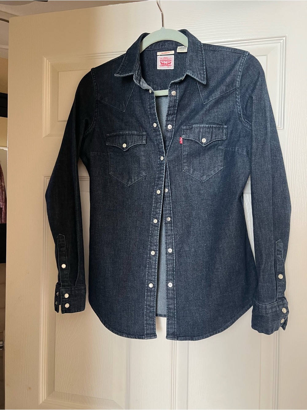 Levi's Dark Indigo Denim Western Snap Shirt